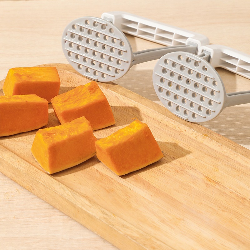 Baby Food With Sweet Potato - Manueller Kartoffelstampfer, Babynahrungstampfer, Haushaltsstampfer für lila
