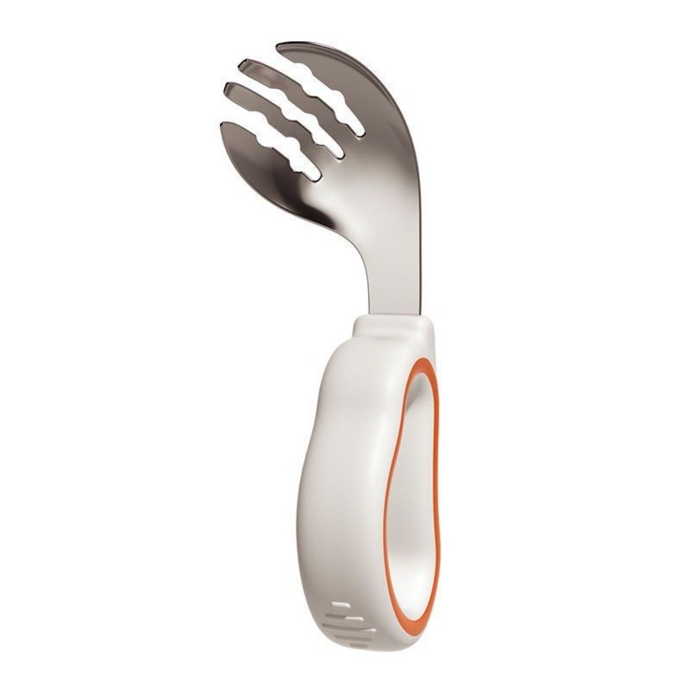 Self Feed Spoon - Silikon-Baby-Gabel- und Löffel-Set zum Selbstfüttern mit