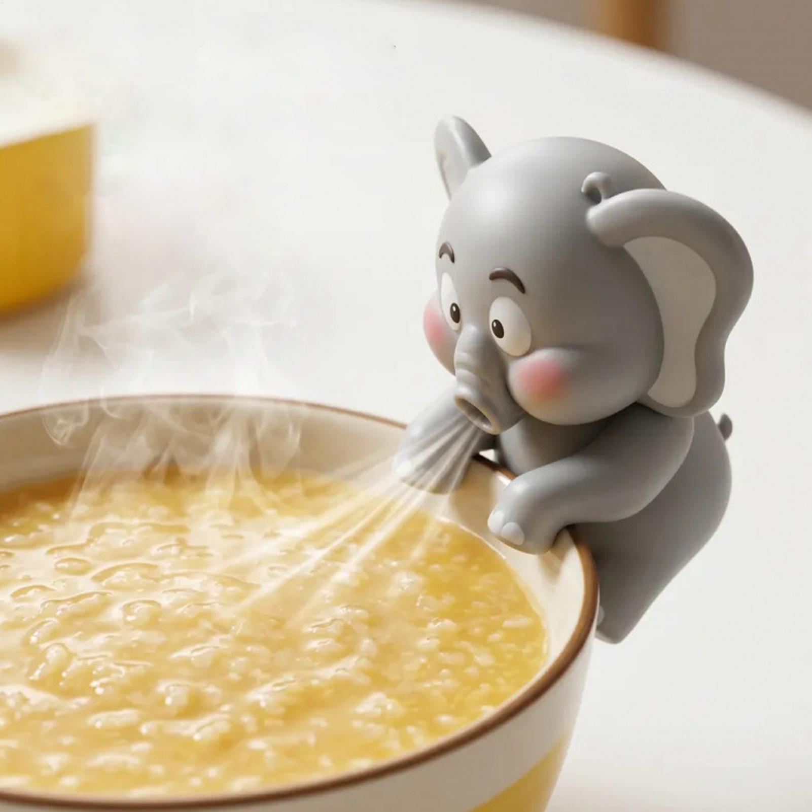 Baby 1 Year Food - Mini-Elefanten-Lebensmittelkühler-Ventilator, freihändig bedienbarer Becher-Hängeventilator, Mini-Ventilator, Baby-Nahrungskühlgerät,