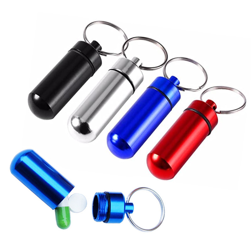 First Food Jar - 4 Stück wasserdichter Pillenhalter aus Aluminium