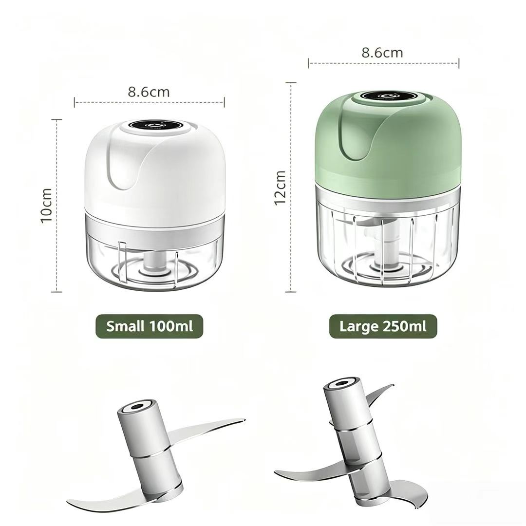 Baby 1 Year Food - 23W USB Wiederaufladbarer Elektrischer Knoblauchzerkleinerer 100ML/250ML