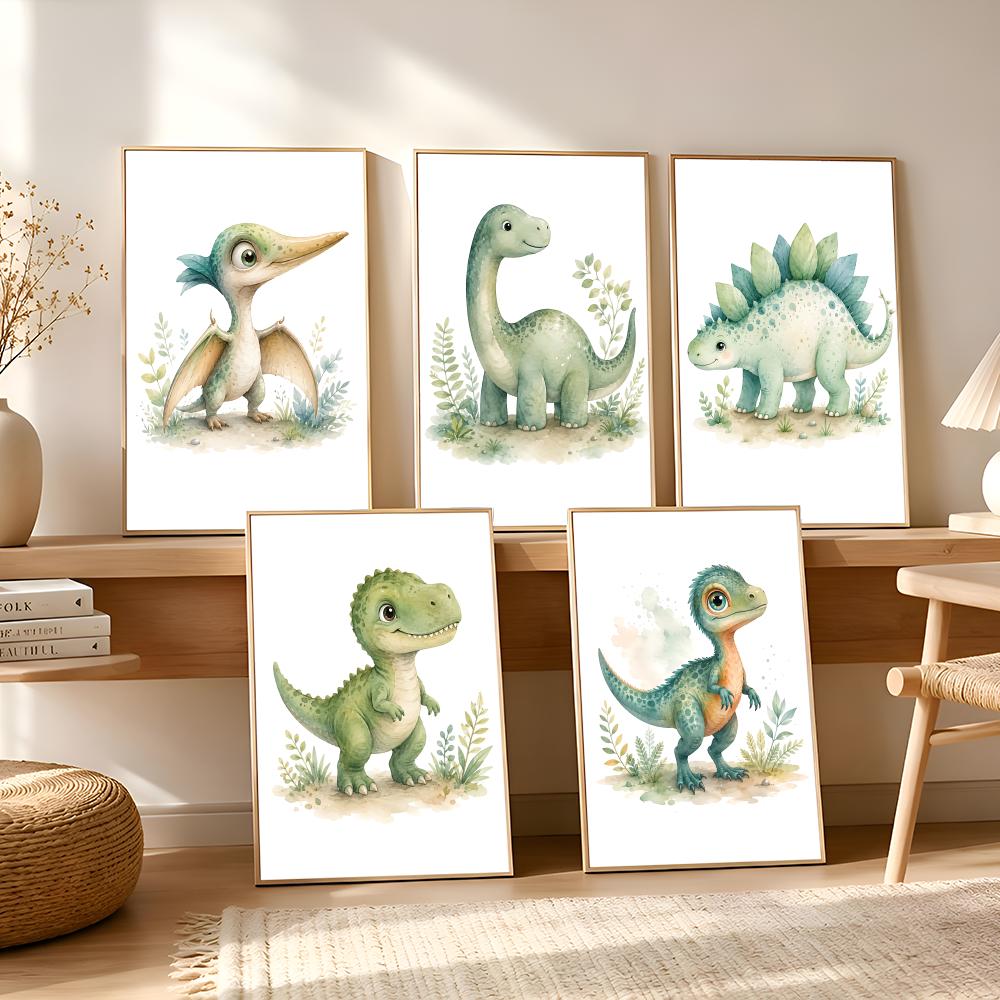 Baby Food Oil - Kawaii Cartoon Dinosaurier Baby Malerei Kalligraphie