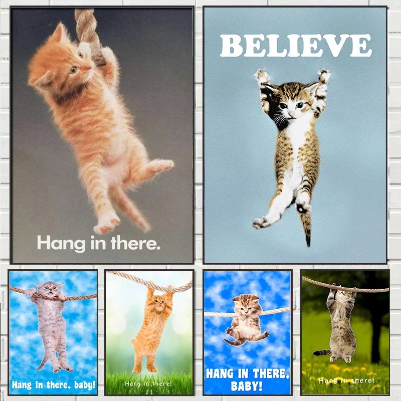 Baby Food Oil - Hang In There Baby-Poster mit süßer