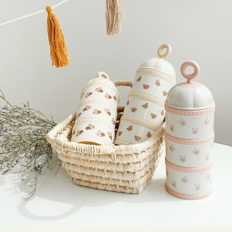 Dry Food Baby - Baby-Formel-Spenderbox, Snack-Aufbewahrungsbox, tragbare Trockenfutter-Spenderbox, organisierter Behälter