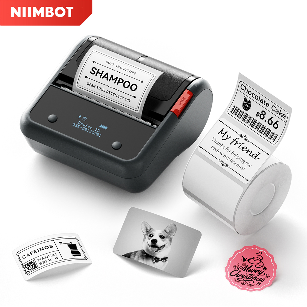 Baby Food Label - Niimbot B3S Kabelloser Etikettendrucker, 7,6 cm,
