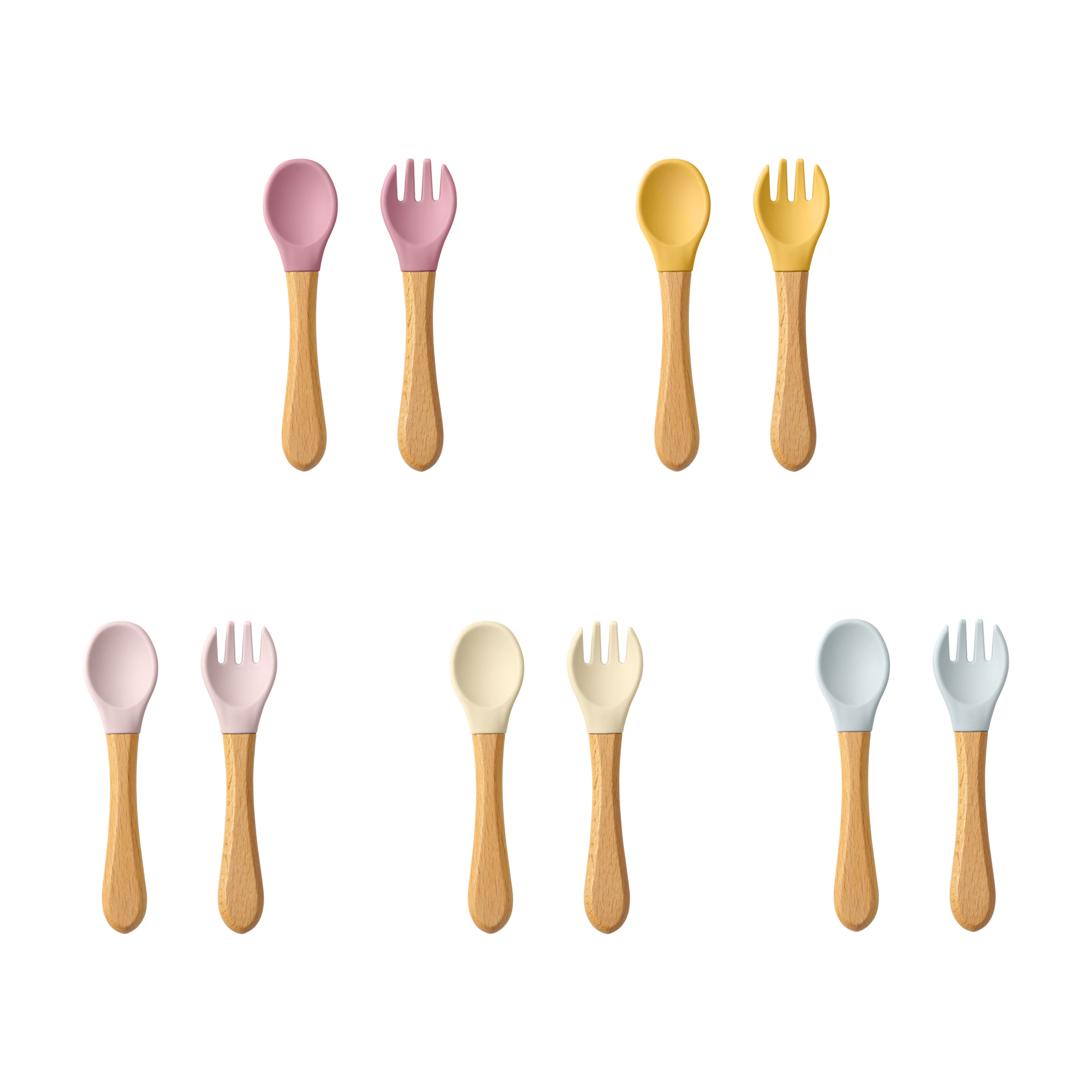 Baby Food Utensils Set - 2PCS Baby Lernen Löffel Utensilien Set