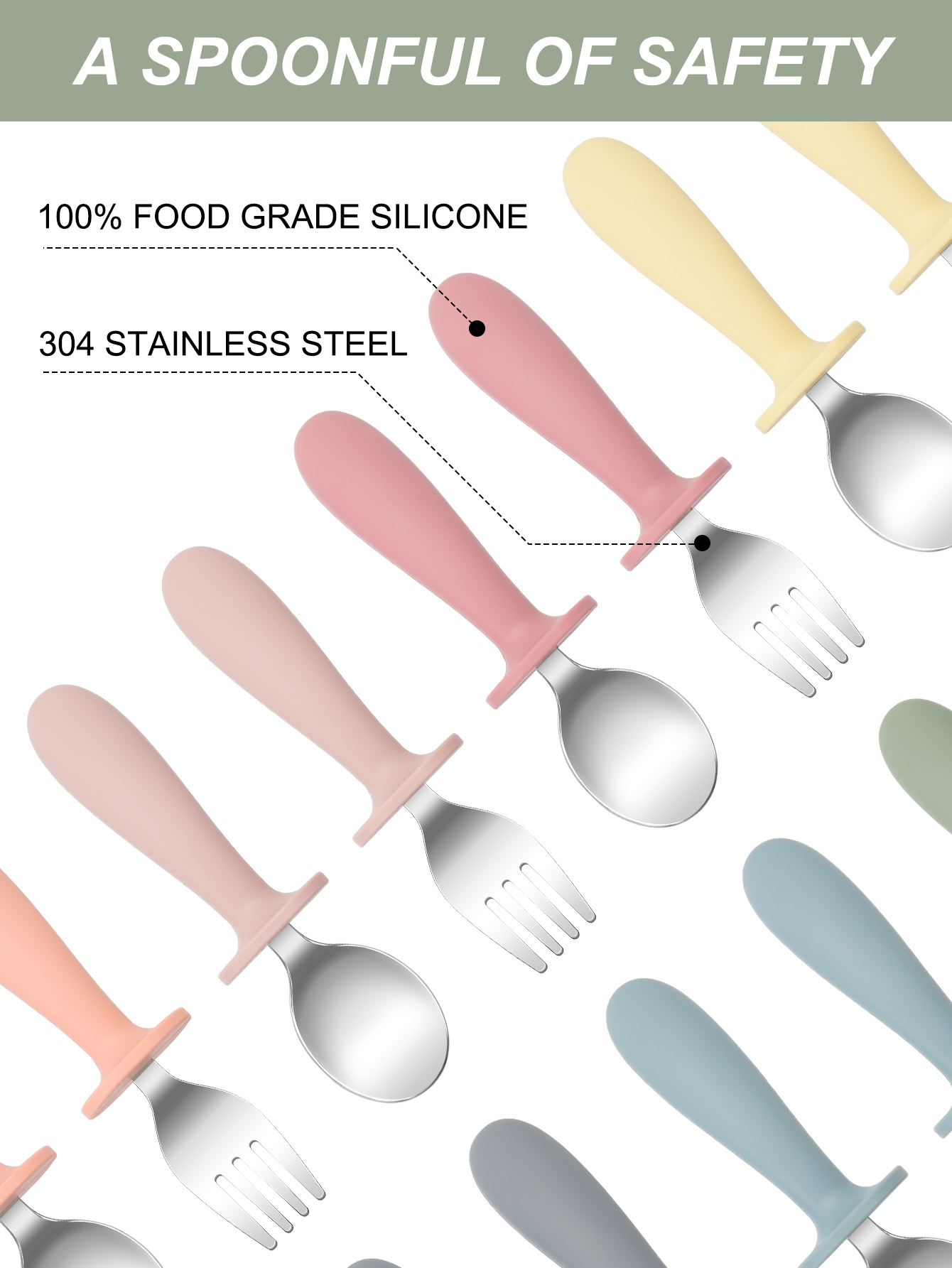 2PCS Edelstahl Gabel Löffel Se – Baby Food Utensils Set Bewertung und Preis