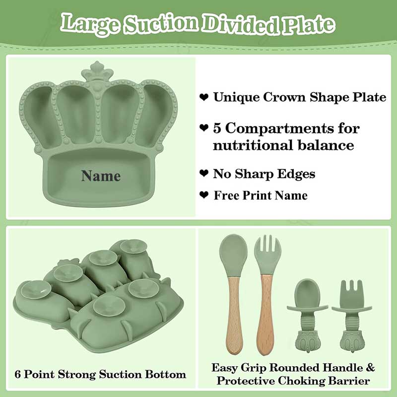 Personal isierter Name Baby Fü – Baby Food Utensils Set Bewertung und Preis