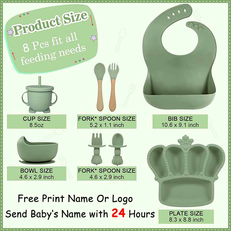 Personal isierter Name Baby Fü – Baby Food Utensils Set Bewertung und Preis
