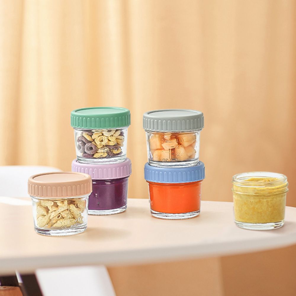 6 Stück Glas-Babynahrungsglas, – Baby Food Jars Bewertung und Preis