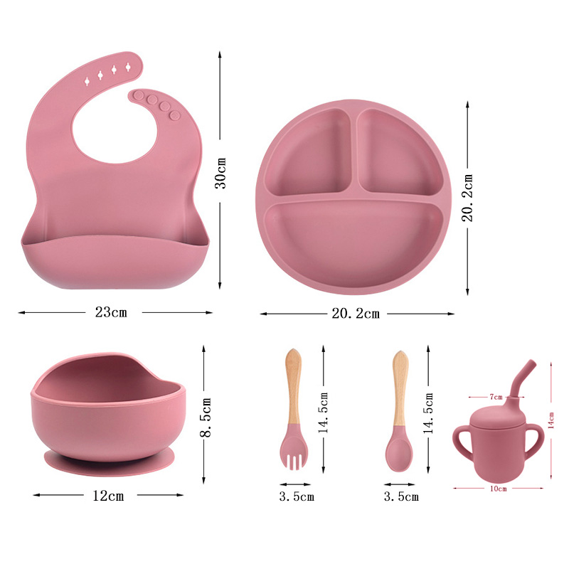 Kinder-Silikon-Geschirr-Set fü – Baby 1 Year Food Bewertung und Preis