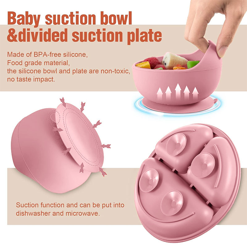 Kinder-Silikon-Geschirr-Set fü – Baby 1 Year Food Bewertung und Preis
