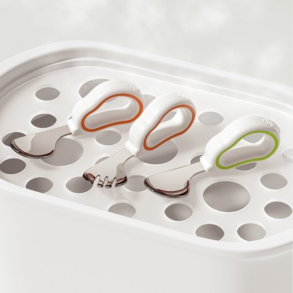 Silikon-Baby-Gabel- und Löffel – Self Feed Spoon Bewertung und Preis