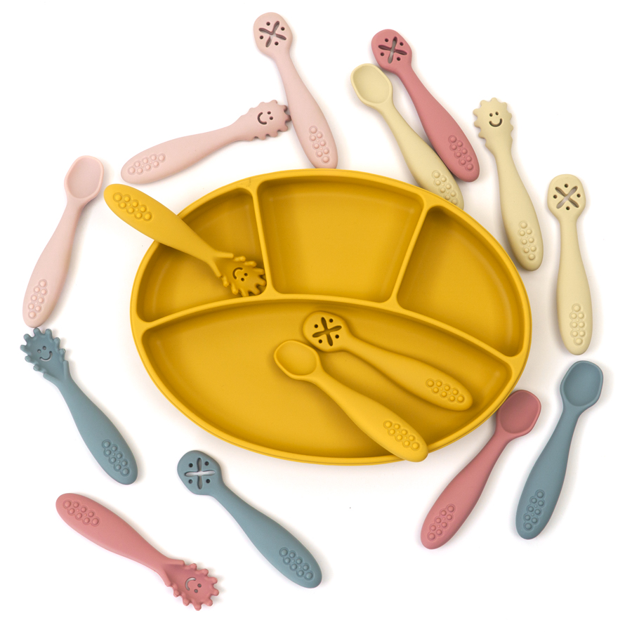 3PCS Silikon Löffel Gabel Für  – Baby Food Utensils Set Bewertung und Preis