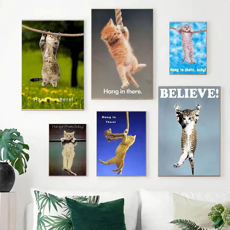 Hang In There Baby-Poster mit  – Baby Food Oil Bewertung und Preis