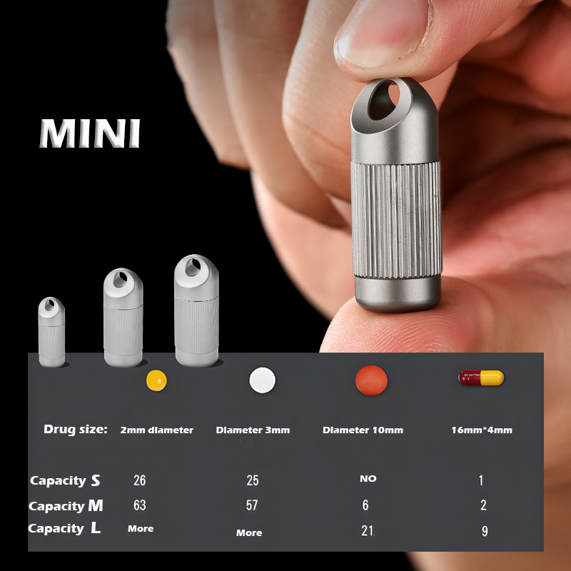 Titan Legierung MINI Pille Box – First Food Jar Bewertung und Preis