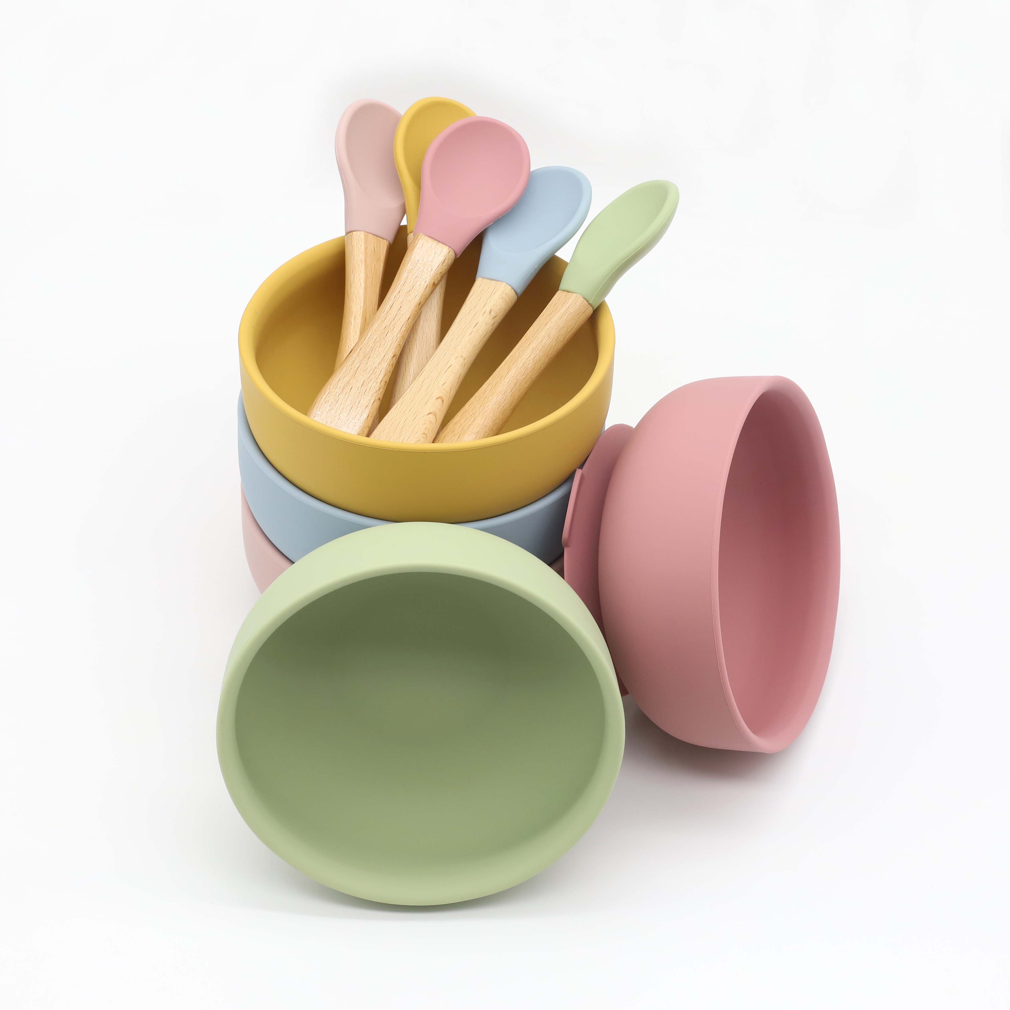 Silikonschüssel mit Saugnapf,  – Baby Food Utensils Set Bewertung und Preis