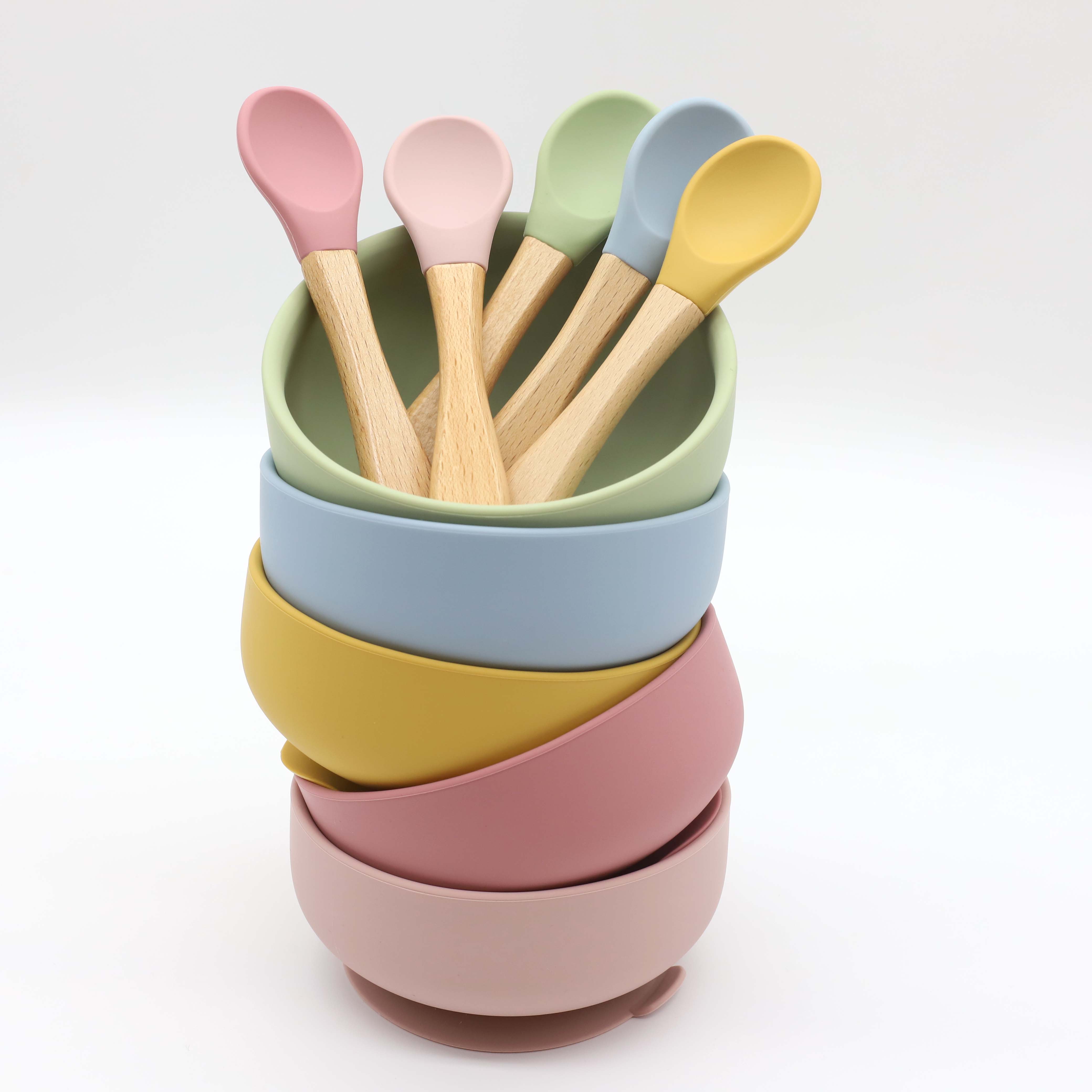 Silikonschüssel mit Saugnapf,  – Baby Food Utensils Set Bewertung und Preis