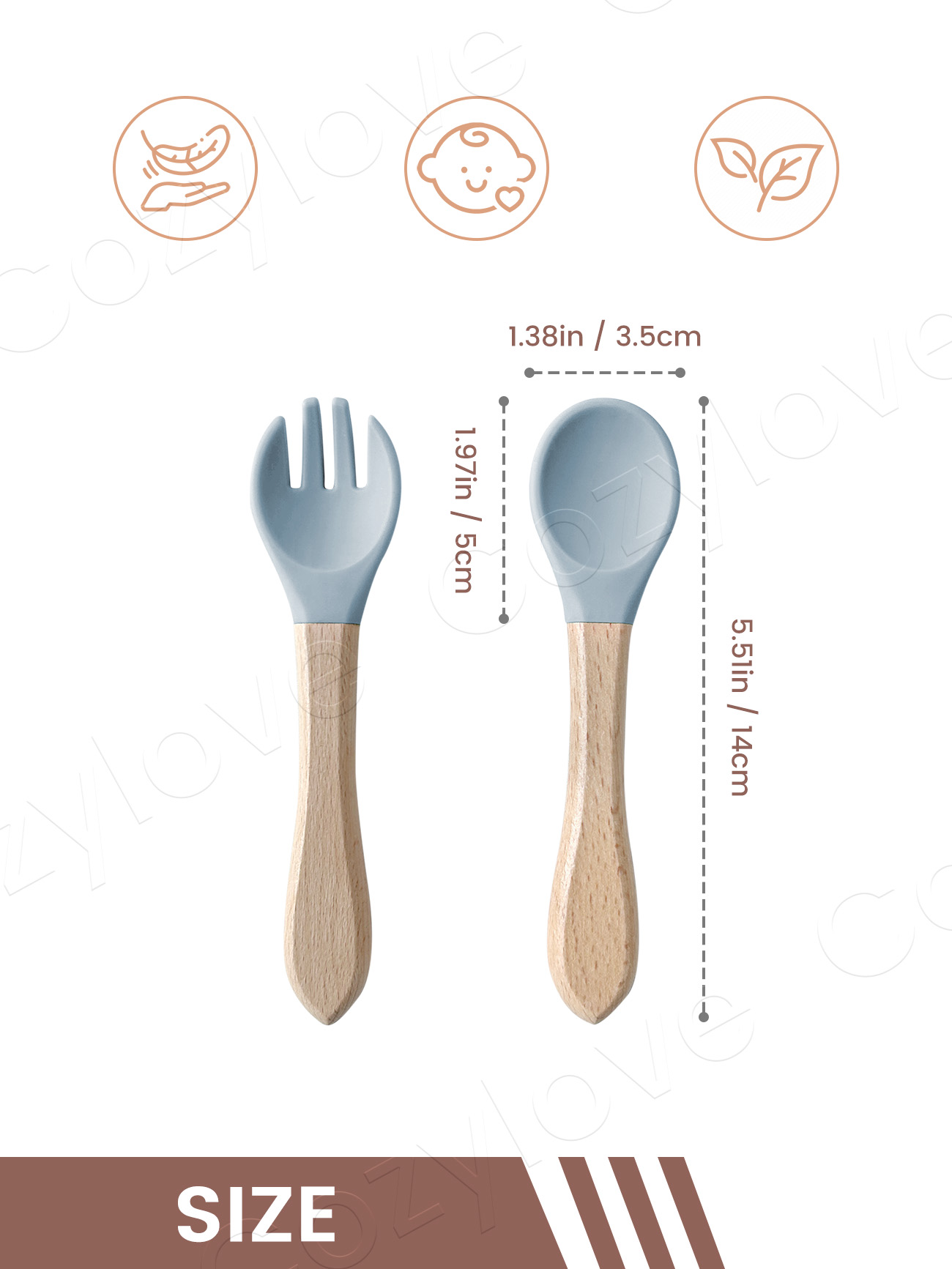 Baby-Silikon-Gabel-Löffel-Set, – Self Feed Spoon Bewertung und Preis